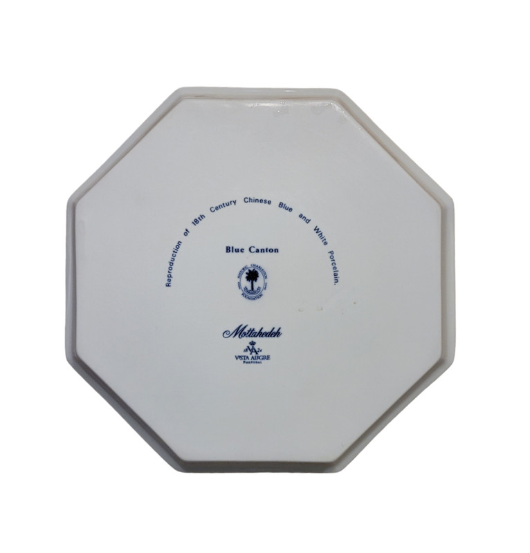 Mottahedeh Blue Canton Octagonal Tray 8.25" gallery