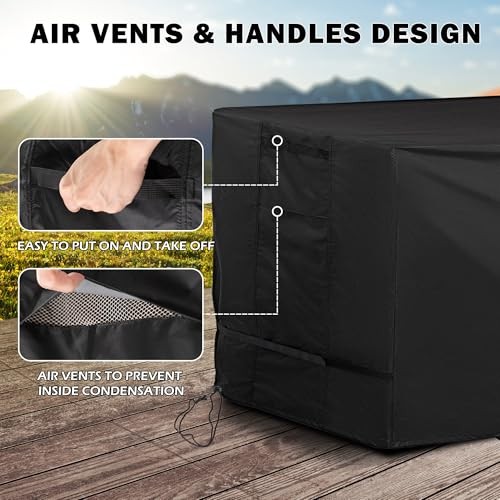 Rectangular Outdoor Table Cover Weatherproof, 64 Rectangular-64"L x 38"D x 28"H gallery