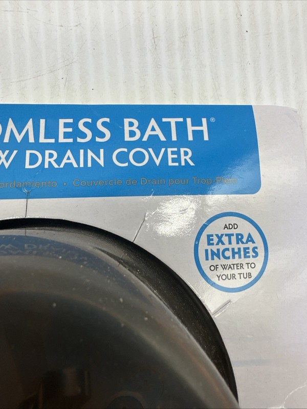 SlipX Solutions Bottomless Bath Overflow Drain Cover 4" Diameter {SS} gallery
