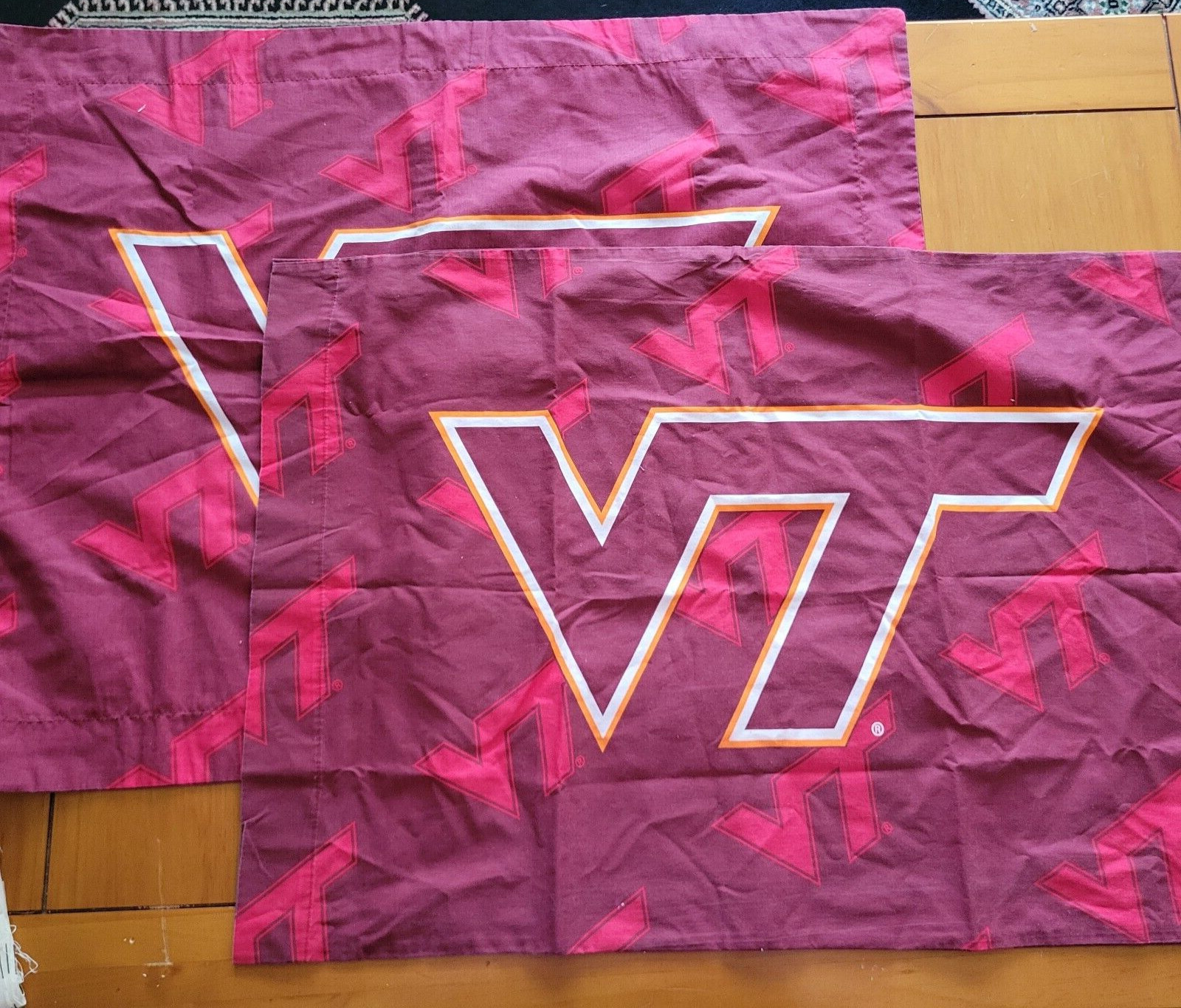 Virginia Tech Hokies Pillowcase & Pillow Sham Northwest Cotton blend Burgundy gallery