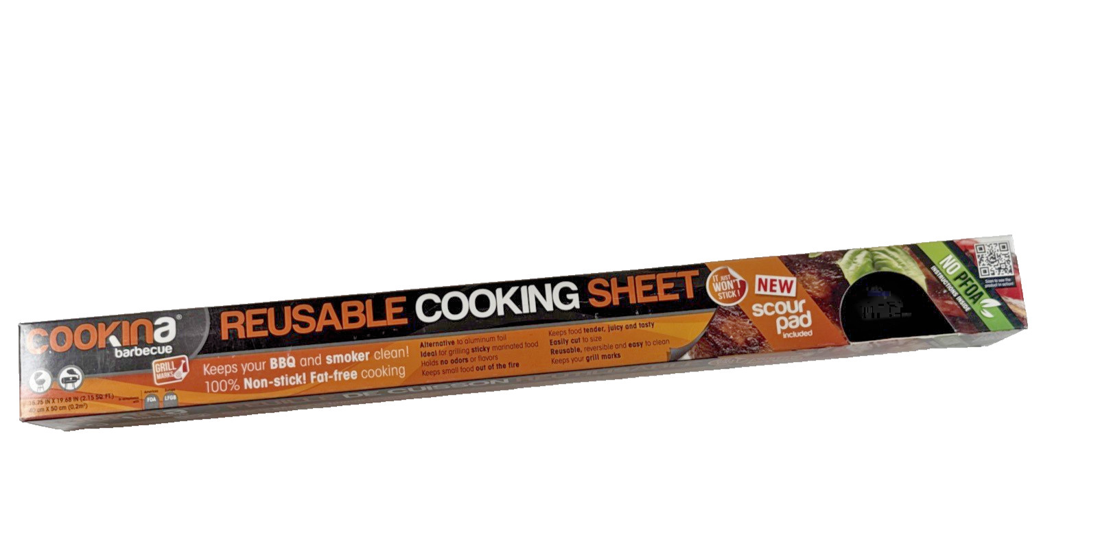 NOS 2014 BBQ Reusable Mat100% NonStick Easy to Clean Grilling Sheet for Smokers gallery