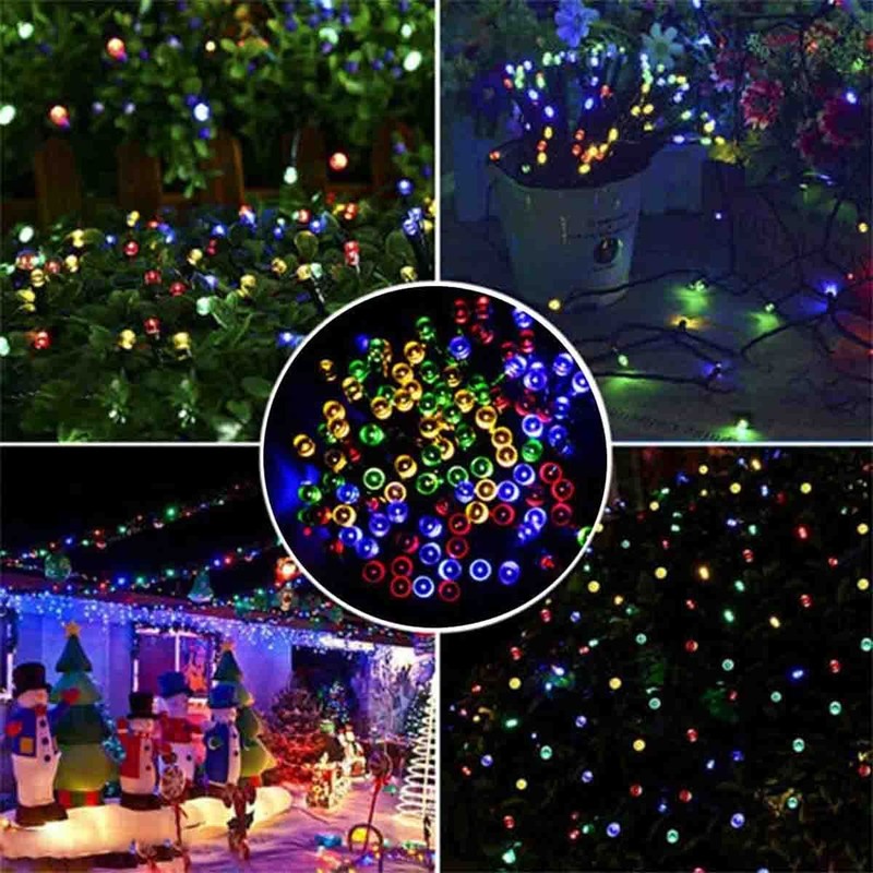 100 LED Solar powered String Lights Outdoor Garden Party Xmas Fairy Wedding Lamp gallery