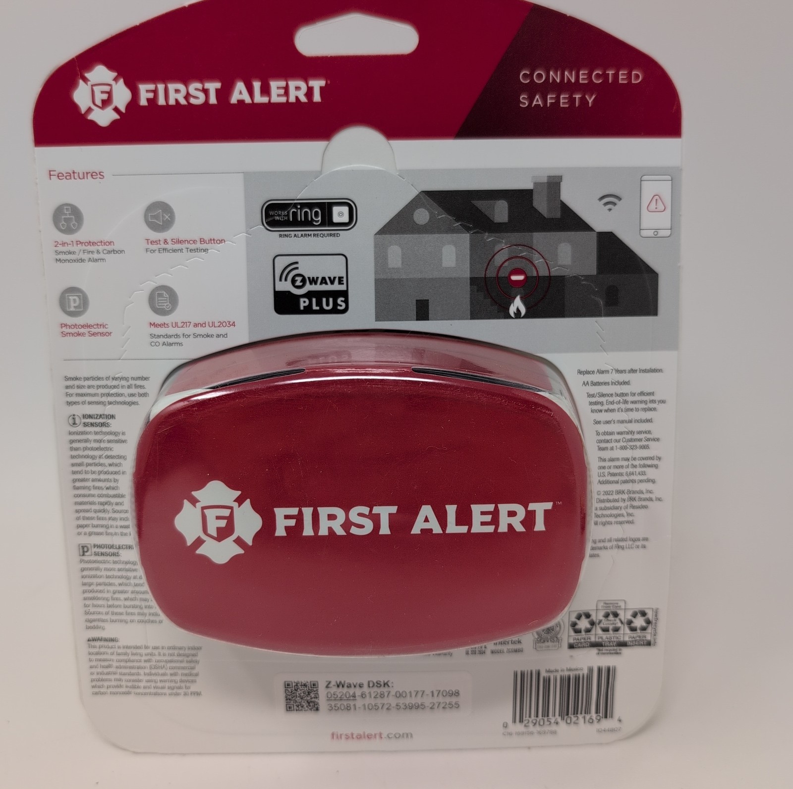 First Alert Z-Wave+ 2-in-1 Smoke & CO Alarm - Ring Alarm REQUIRED gallery