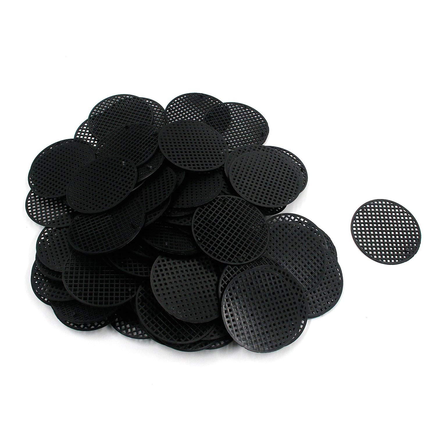 3 Inch Diameter Flower Pot Hole Mesh Black Breathable Net Bottom Grid Mat for... gallery