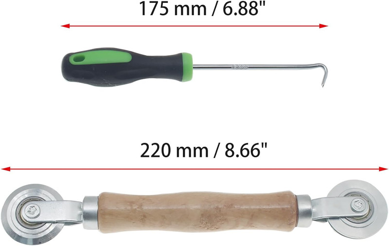 2 Pcs Screen Repair Kit Screen Roller Tool 3 in 1 Window Spline Roller for Windo gallery
