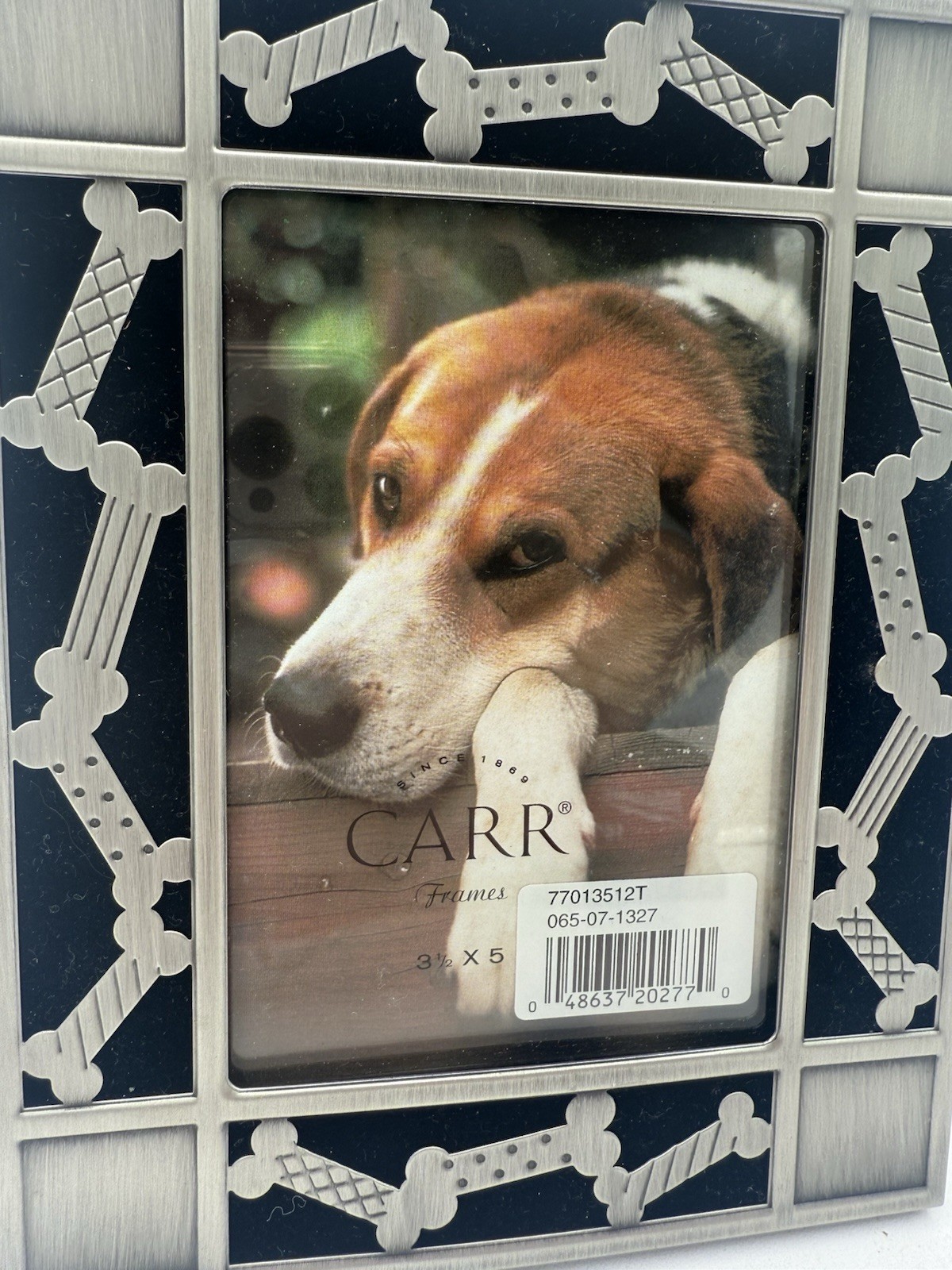 Puppy Dog Bone Photo Frame Portrait Or Landscape - Carr Accents 3.5x5 - NEW! gallery