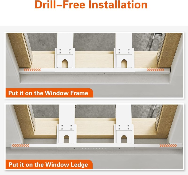 Window AC Bracket, Universal Window Air Conditioner Support Bracket, Heavy Duty gallery
