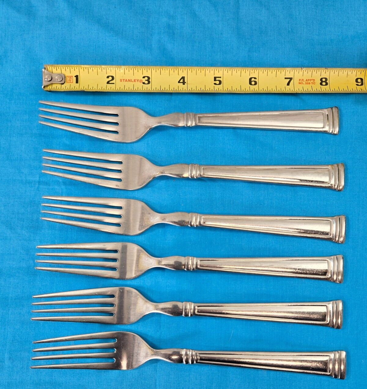 Lenox Esquire 6 Dinner Forks 18/10 Stainless Flatware gallery