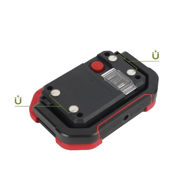 Hyper Tough 1200 Lumen LED Rechargeable Portable Work Light, Red, Black gallery