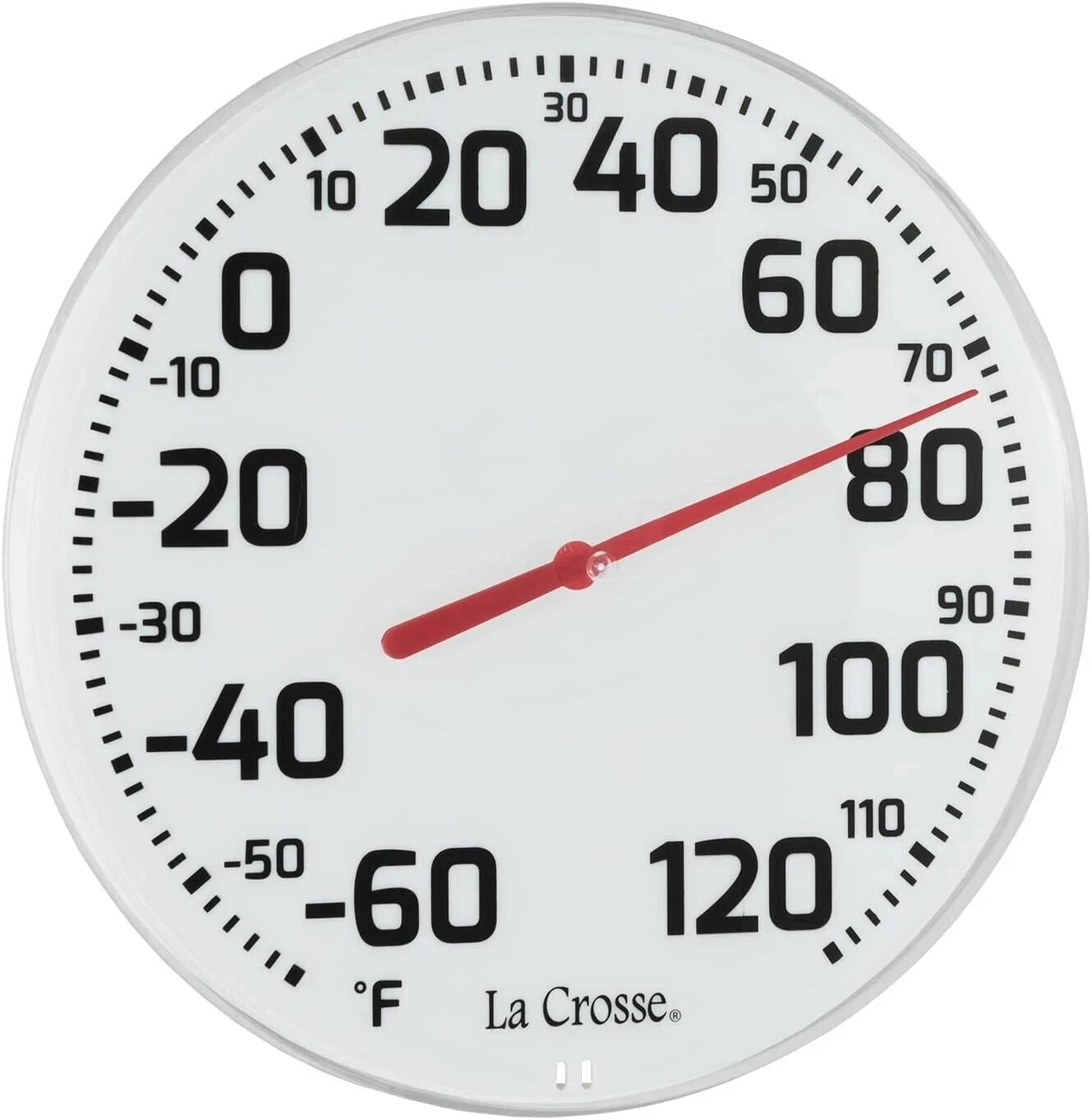 Large Outdoor Indoor Thermometer Easy Read Analog Display Weather Resistant gallery