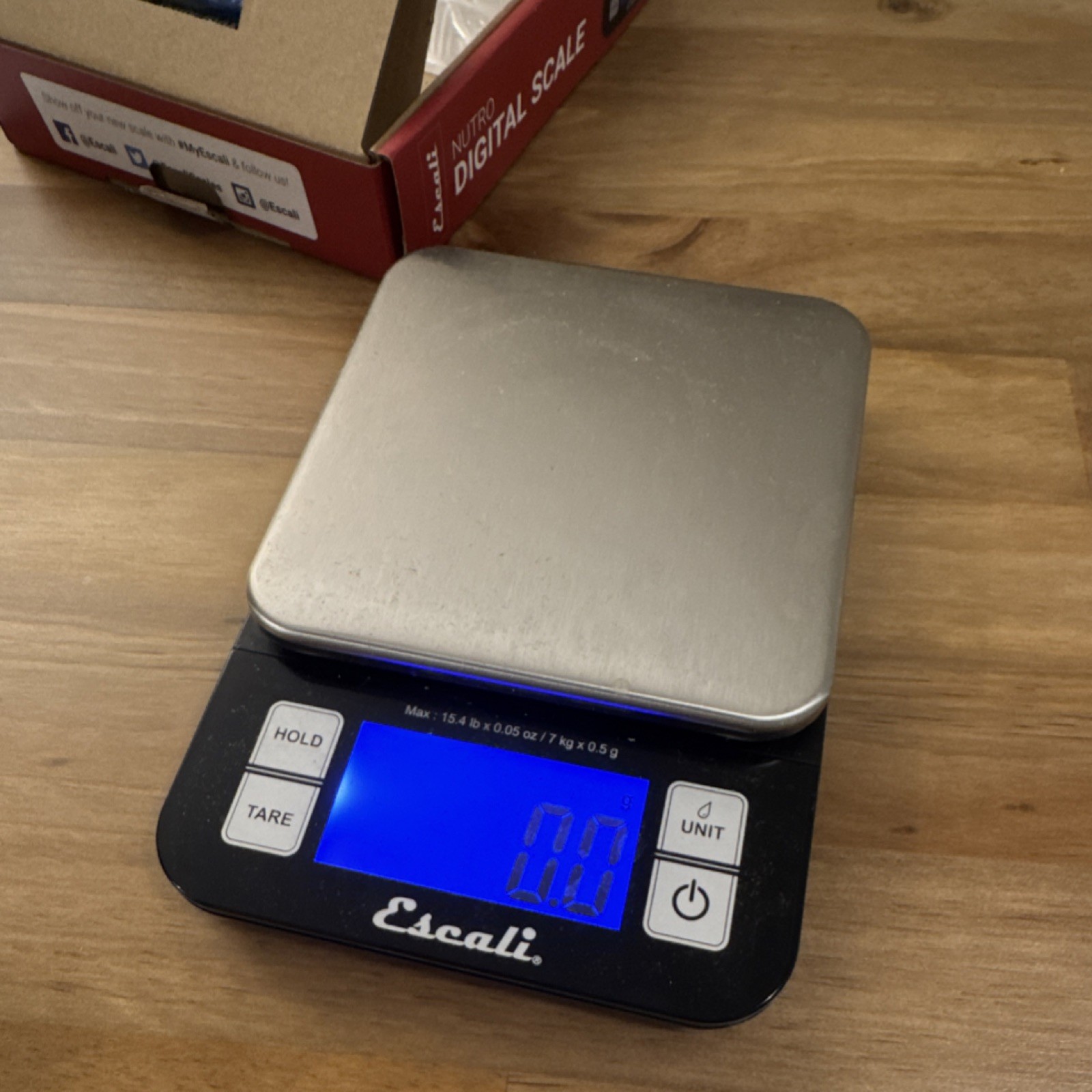 Escali Nutro Digital Scale Stainless Steel Platform Touch Sensitive Controls gallery