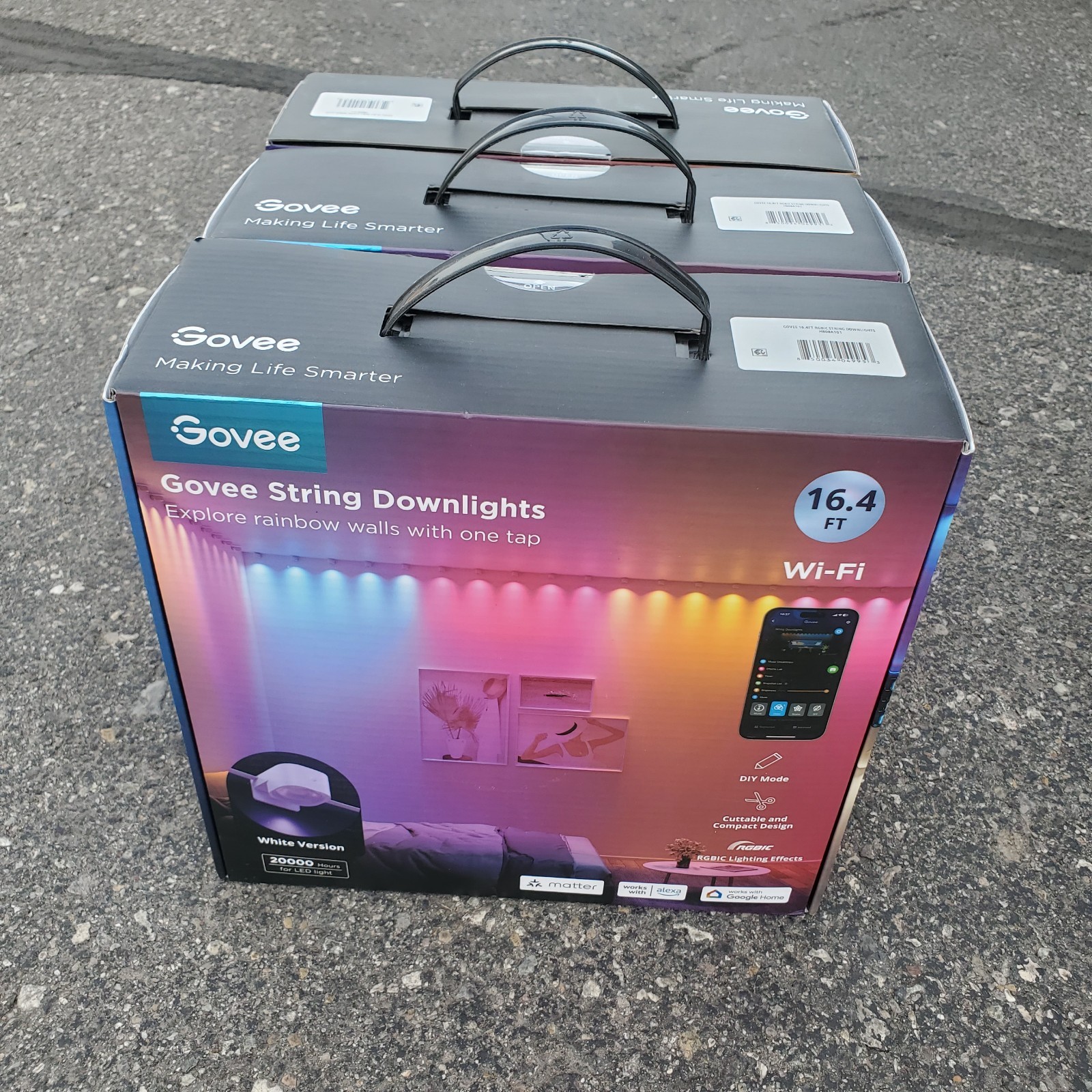 Govee String Downlights Smart LED Lights 16.4 Ft New Sealed - H808A gallery