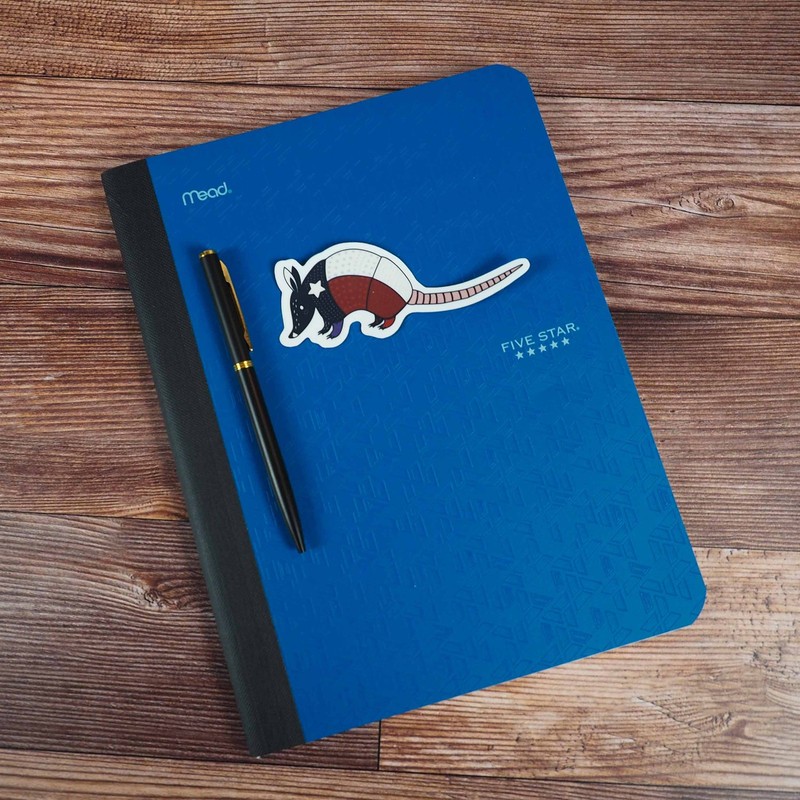 Texas Armadillo Sticker gallery