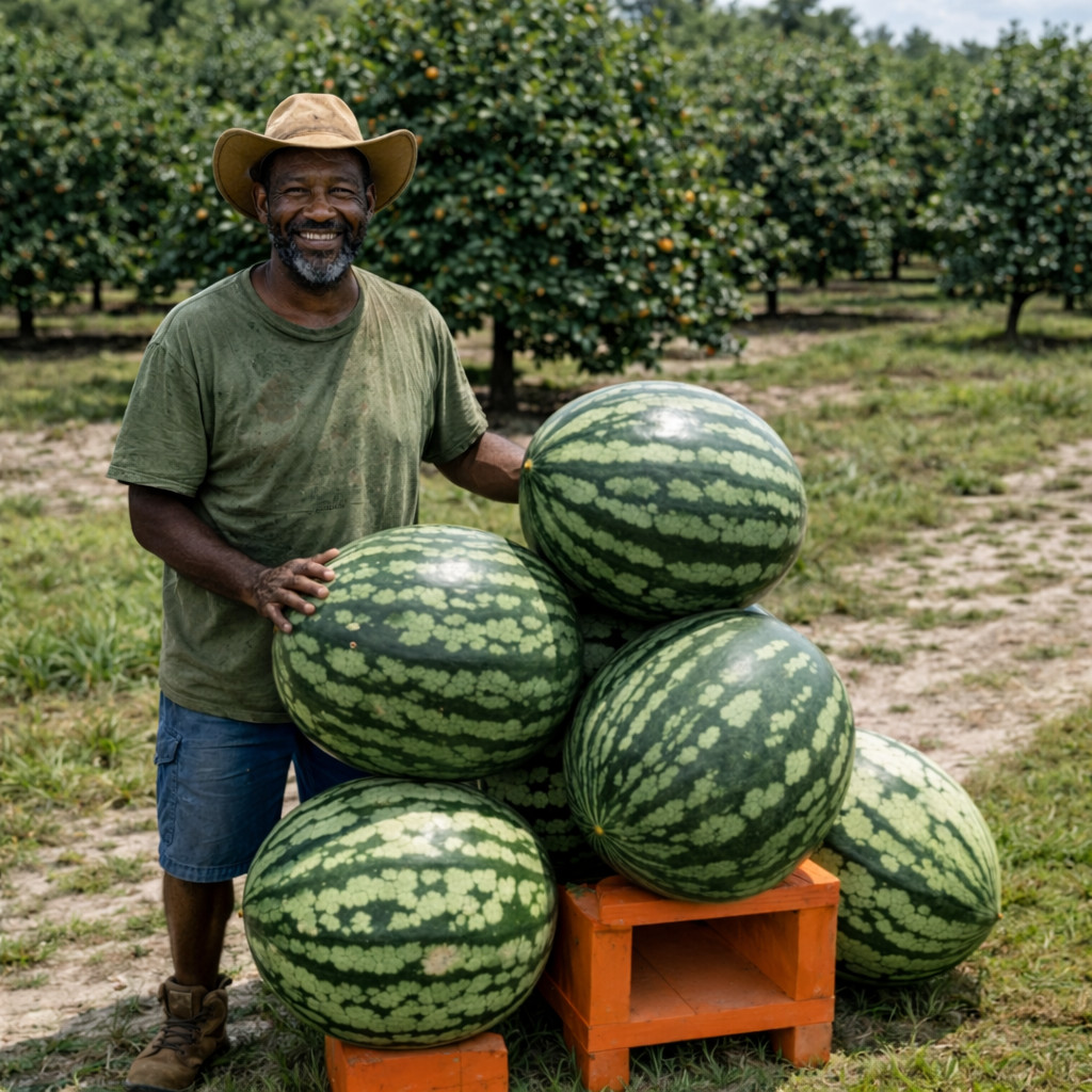 10 Florida Giant Watermelon Seeds, Heirloom, Non-GMO, Genuine USA gallery