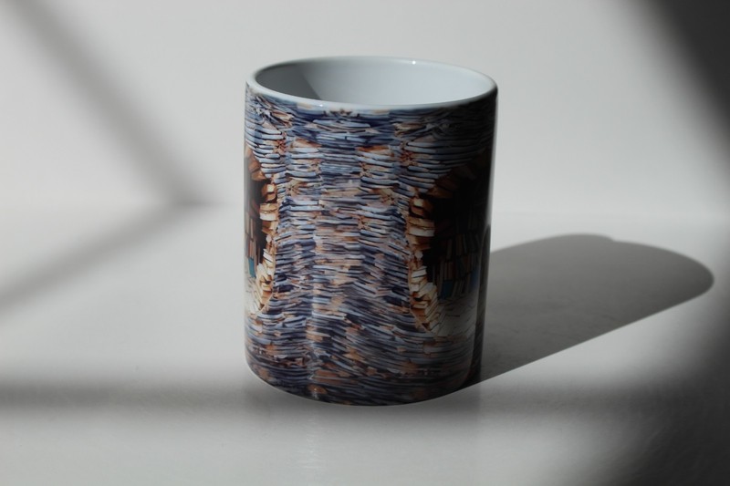 3D Effect Bookshelf 12 oz Ceramic Coffee Mug gallery