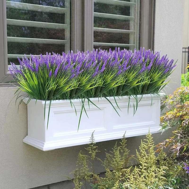 Provence Lavender Plastic Artificial Flowers False Plants Wedding Home Outdoor G gallery