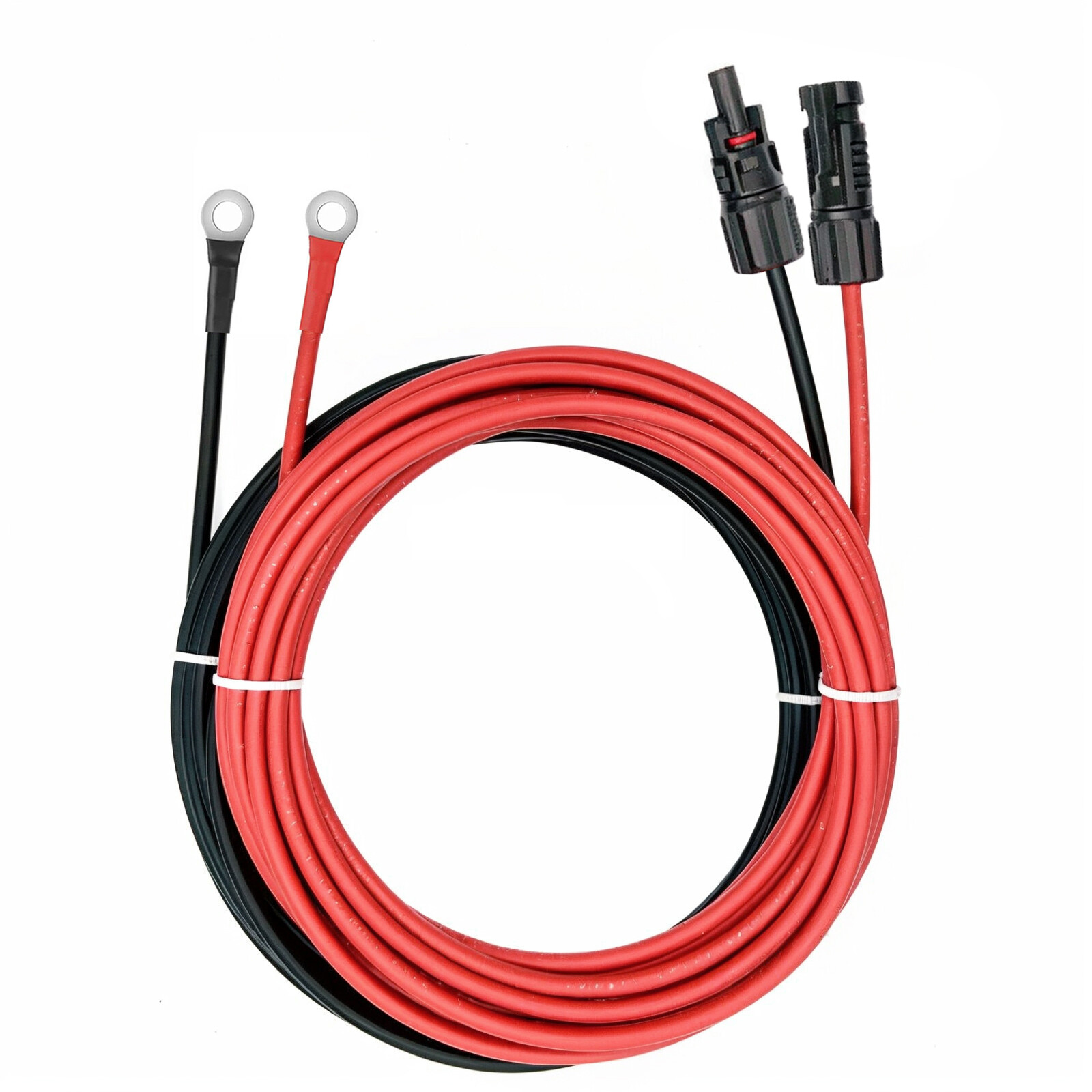 10 AWG Solar Connector to O Ring Terminal Battery Cable PV Wire for Inverter gallery