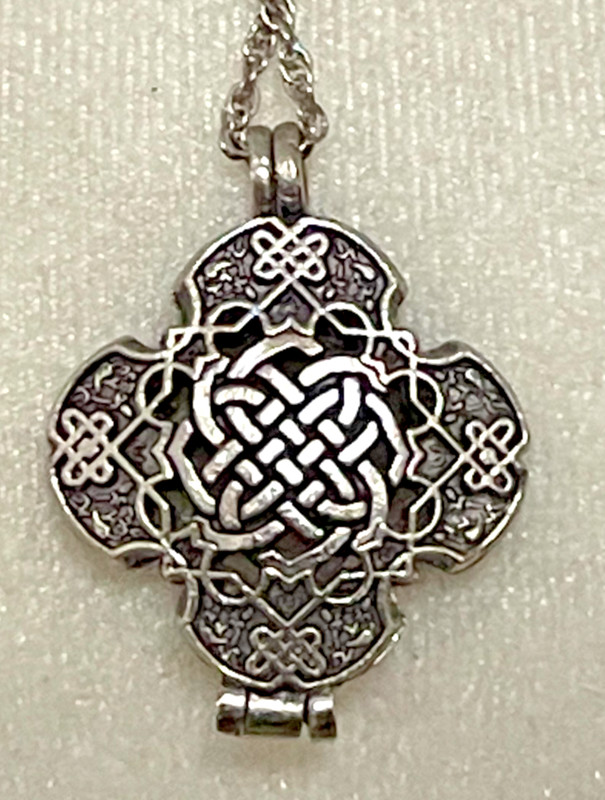 Cathedral Art Celtic Prayer Locket Necklace, One Size, Silver PL215 gallery