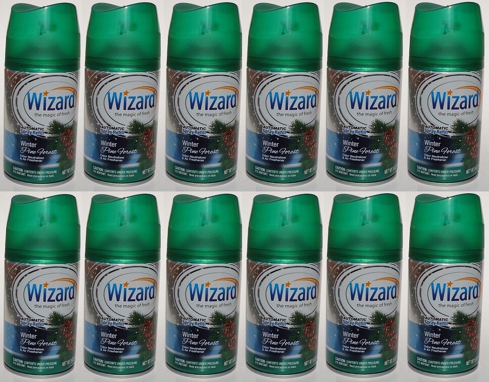 12 Wizard Automatic Spray Refills Winter Pine Forest 5oz SEE NOTE gallery