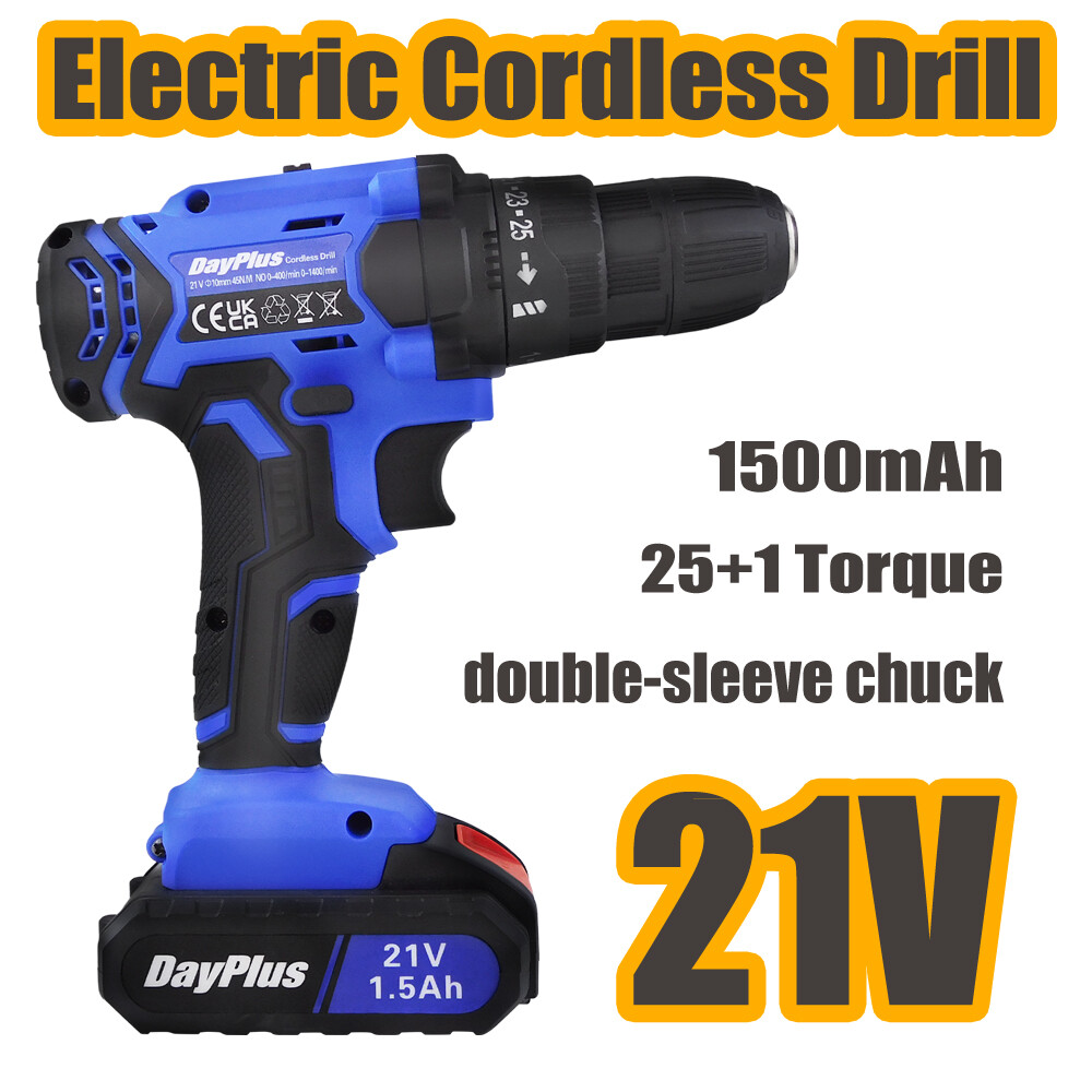 21-Volt drill 2 Speed Electric Cordless Drill/Driver Screwdriver Bits Set -Cheap gallery
