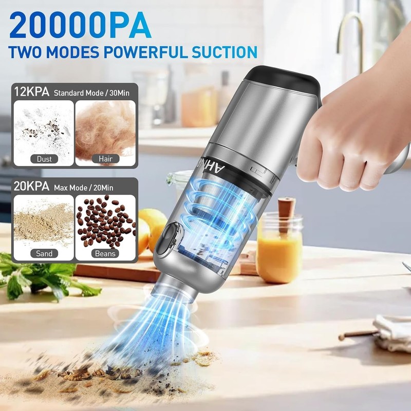 Handheld Car Vacuum Cleaner Cordless with Brushless Motor, 20000PA High Power... gallery