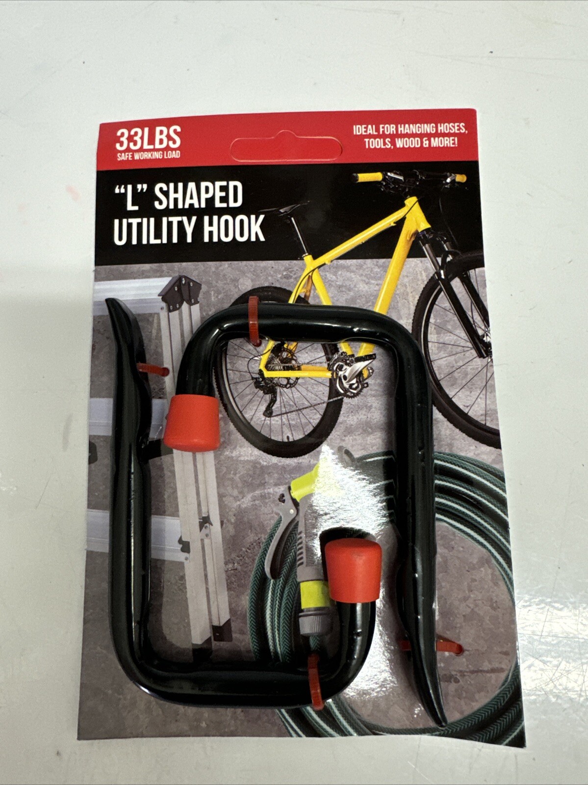 Heavy Duty "L" Shaped Utility Hook 33 Lbs Load 2 Pk gallery
