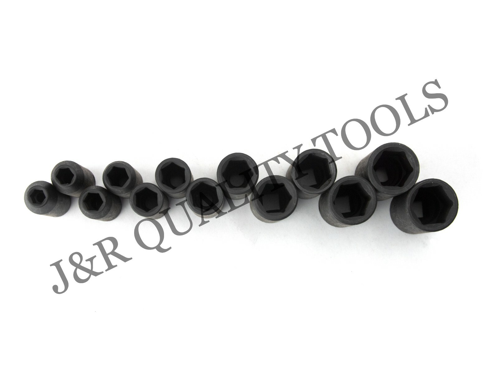 25 Pieces 3/8-Inch Drive Deep Impact Socket Set Axle Hub Nut 6-Point Metric SAE gallery