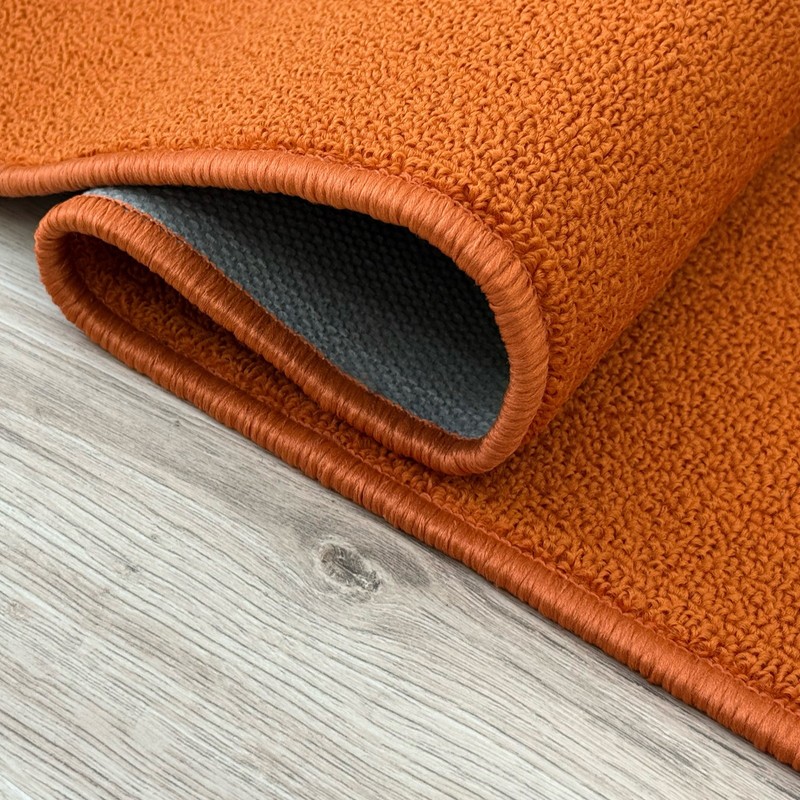 Custom Size Solid ORANGE Indoor Hallway Slip Resistant Backing Stair Runner Rug gallery