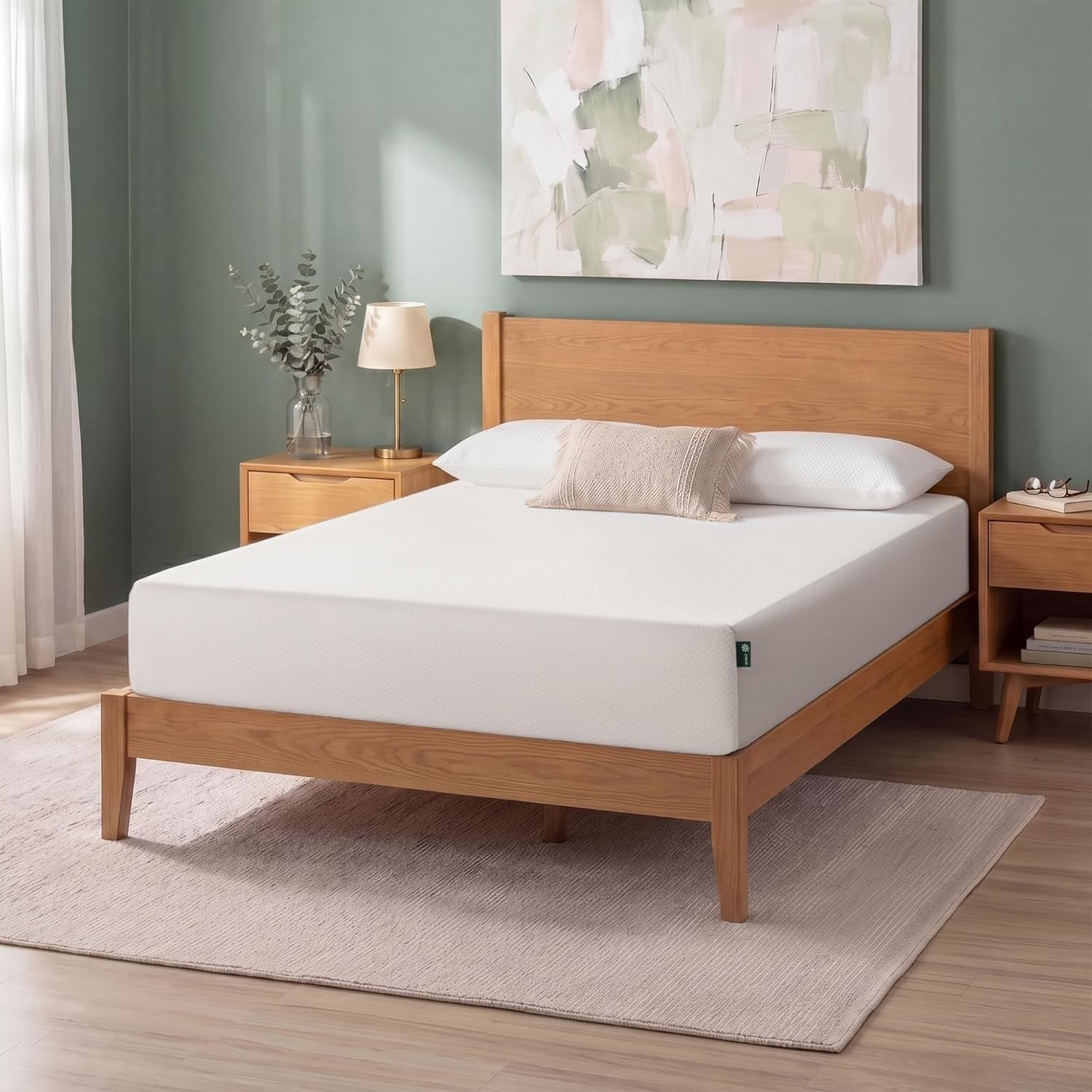 Tea Memory Foam Mattress [New Version], Fiberglass Free, Firm gallery