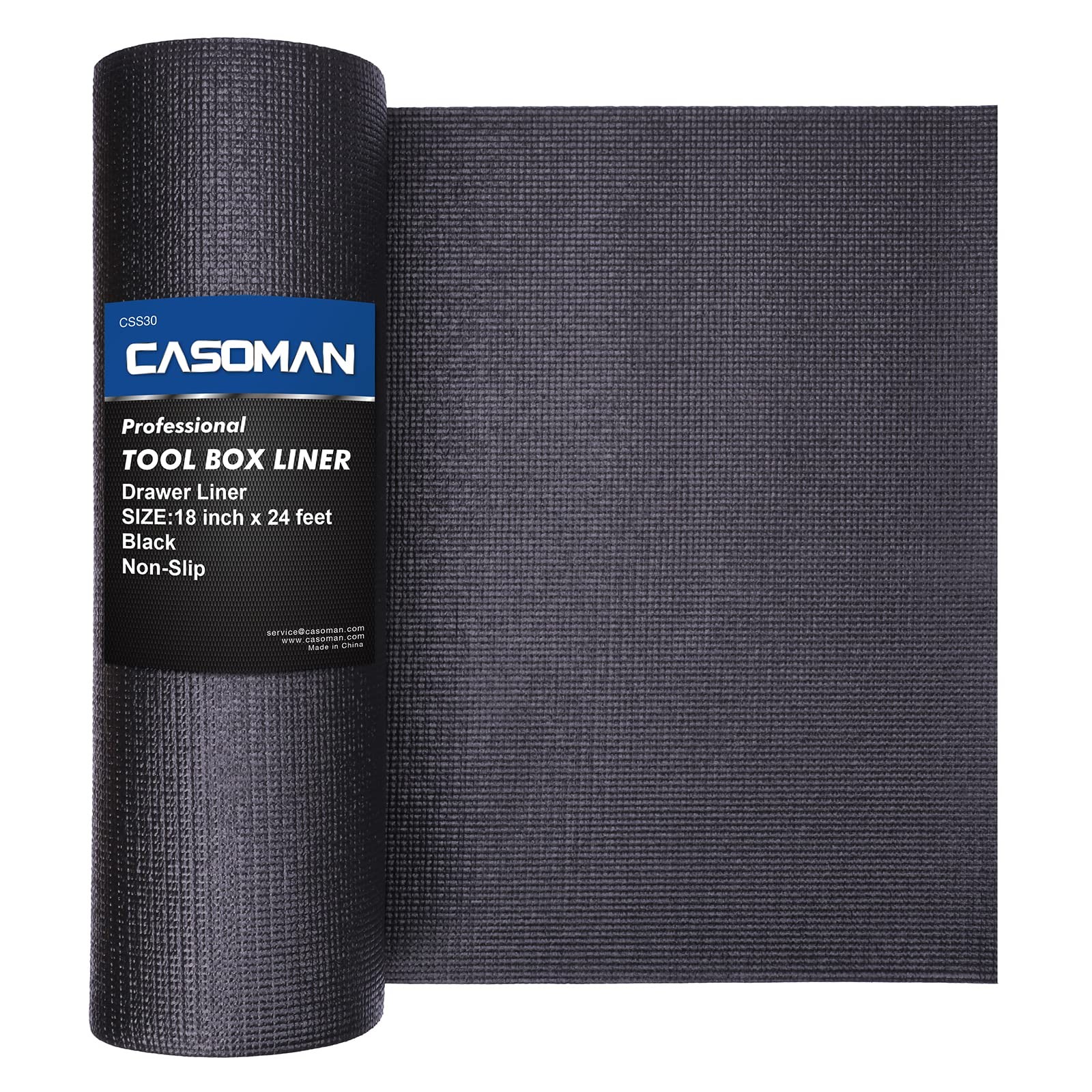 CASOMAN Professional Tool Box Liner and Drawer 18 18"W x 18"L, Black gallery