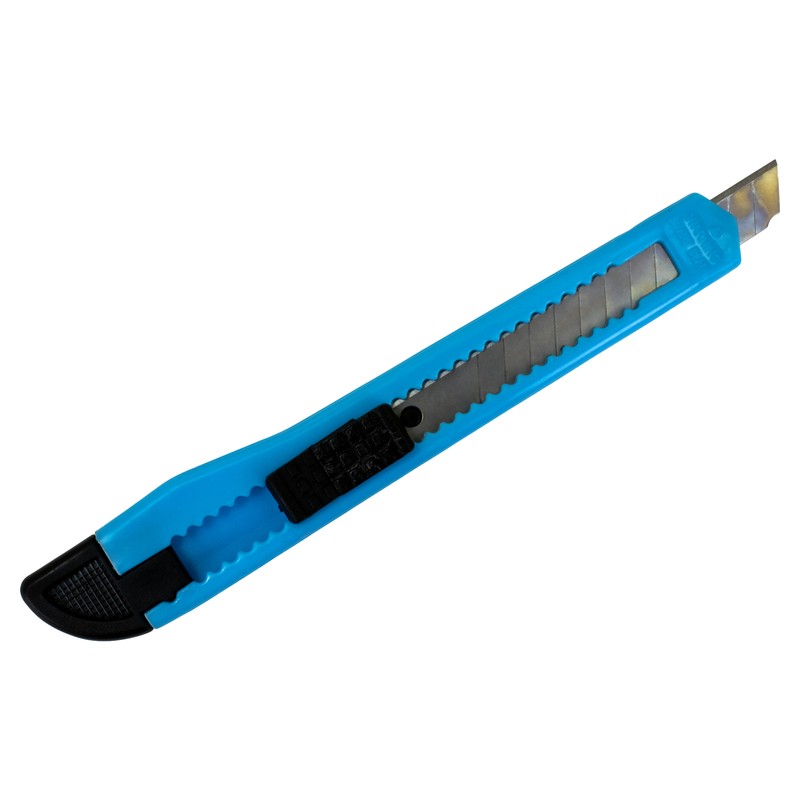 MotoProducts Sky Blue Small Retractable Utility Knife Wholesale 20pcs Box Cutter gallery