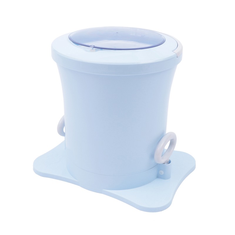 Mini Dryer Portable Compact Clothes Spin Dryer Manual Home Laundry Dryer Blue gallery