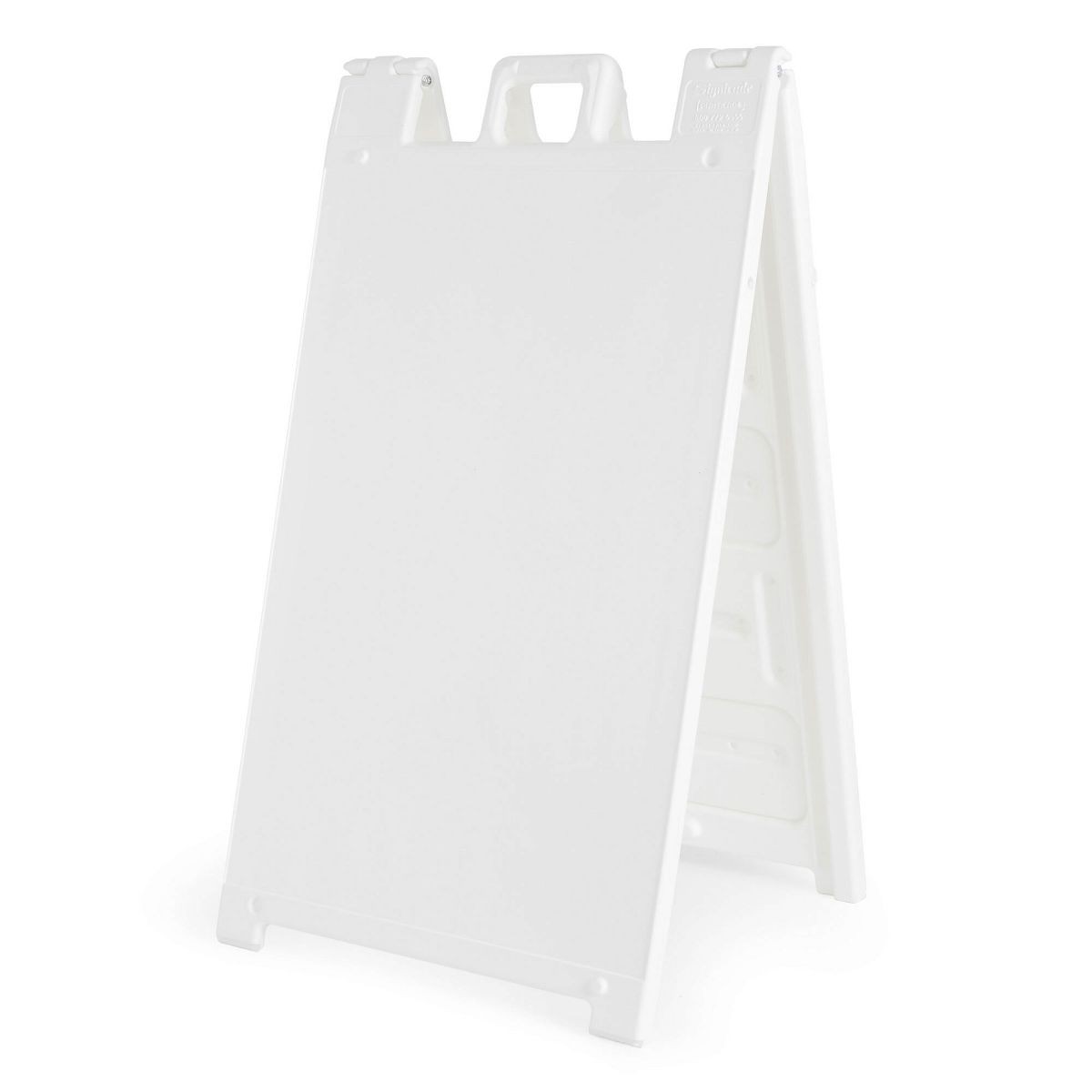 Signicade Plastic Sandwich Board 130-W White BillBoard 2 x 4 Folding Double Side gallery