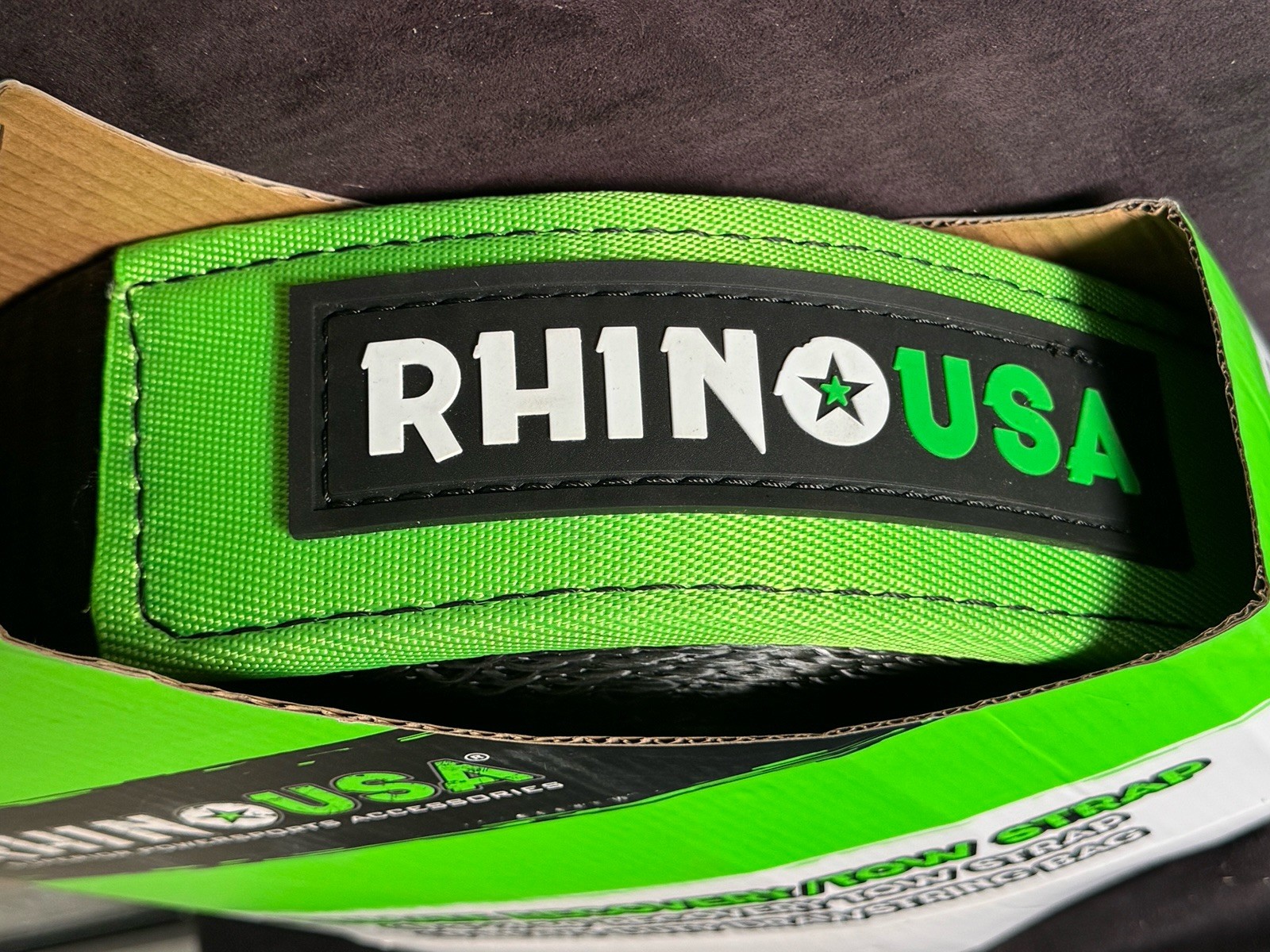 RHINO USA -- Ultimate Recovery Tow Strap (3" x 30') - 31,518lb Break Strength gallery