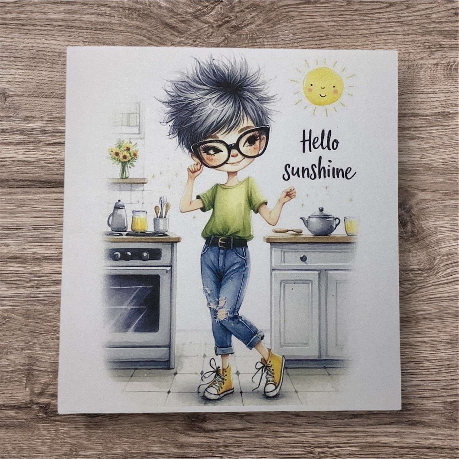 Any Occasion Card - Hello Sunshine - Her Girl Friend Woman Cheery gallery