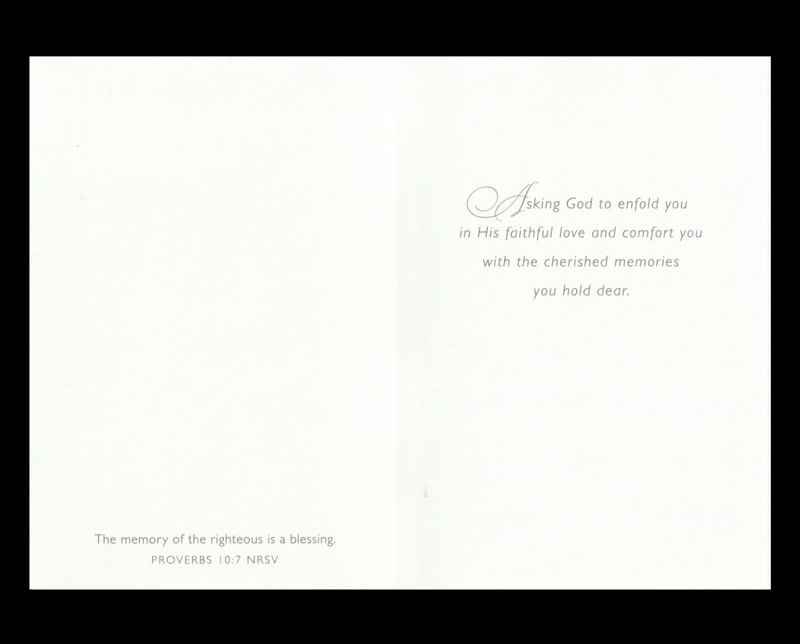 PROVERBS 19:7 - Praying For You In Your Loss Sympathy - Joyfully Yours Card gallery