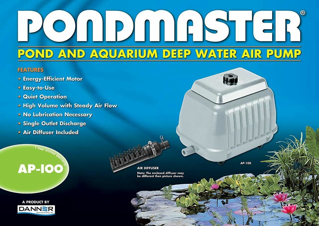 Pondmaster 04580 AP 100 Deep Water Air Pump 9150 cu.in./min. 10K Gallon gallery