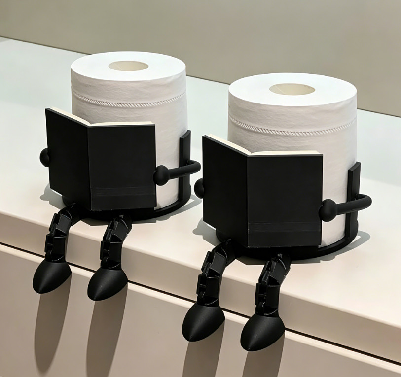Reading Toilet Paper Holder Buddy, Creative Shape Cartoon Toilet Paper Holder gallery