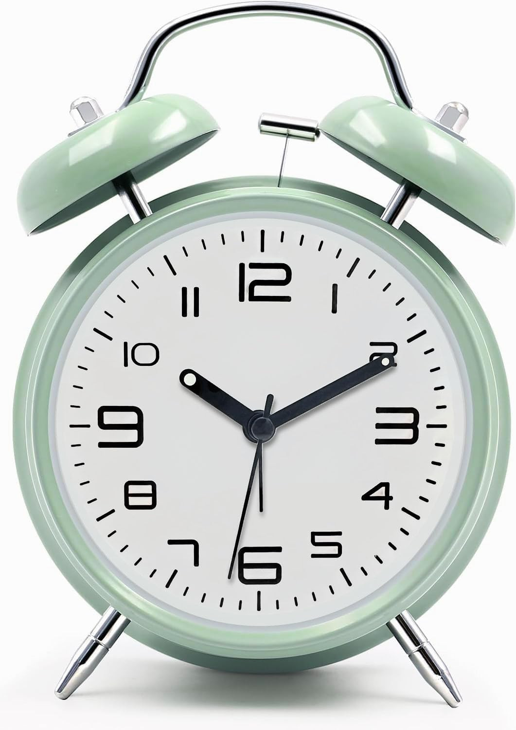 Loud Alarm Clock for Heavy Sleepers Adults, Metal 4 Inches Twin Bell Battery Ope gallery