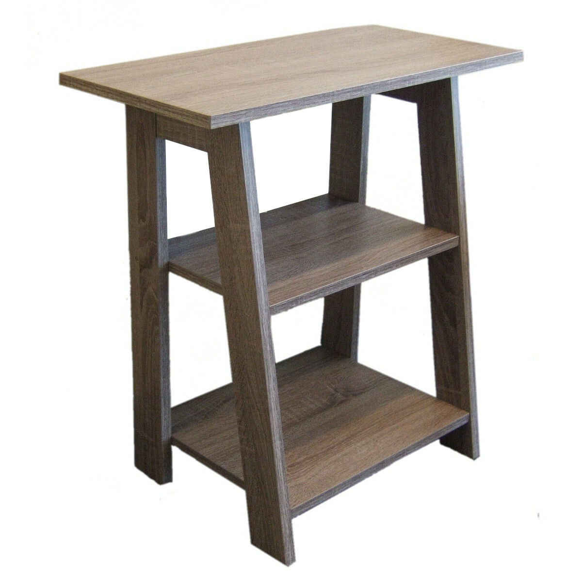 Ladder Chairside EndTable Rustic Grey gallery