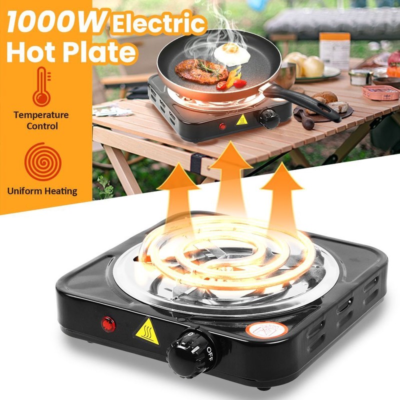 2000W Portable Electric Single Double Burner Hot Plate Cooktop Countertop Stove gallery
