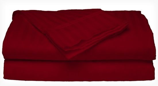 Fine 400 Thread Count 100% Cotton Sateen Bed Sheet Dobby Stripe gallery