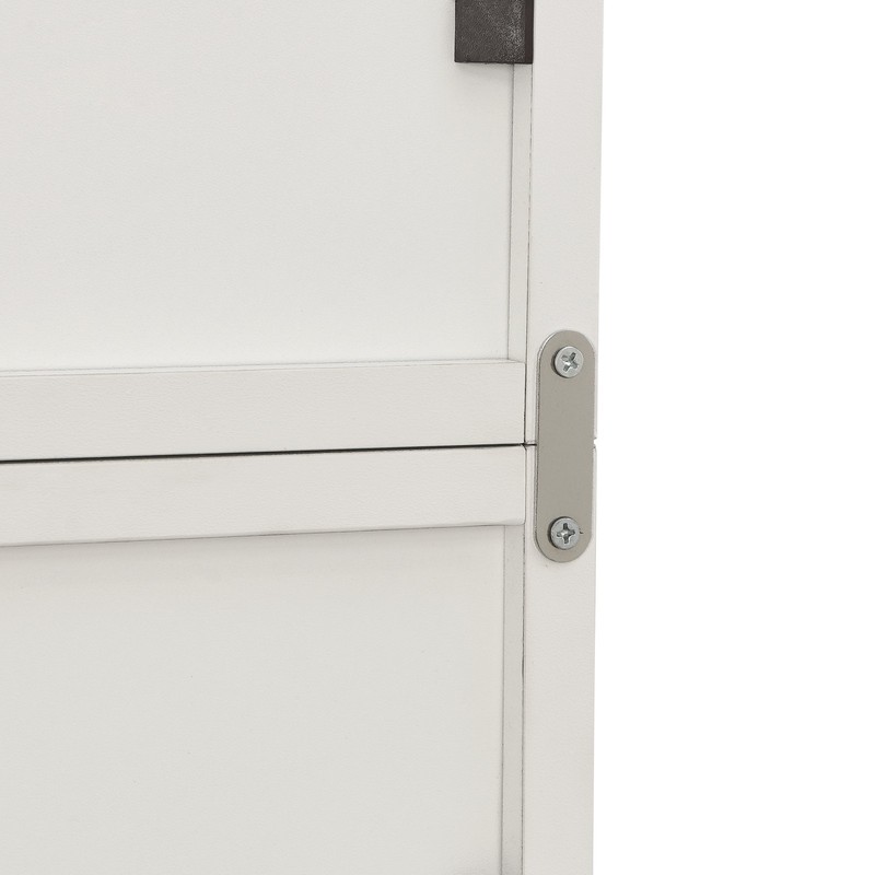 Multi-functional 8-layer storage cabinet - white, adjustable bookshelf gallery