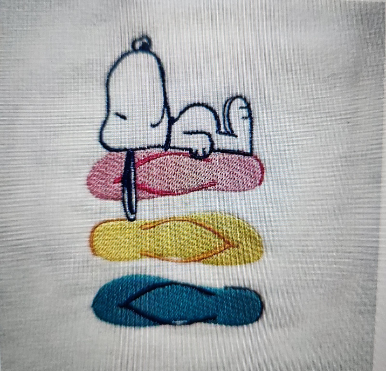 Peanuts Snoopy Flip Flop White Hand Towel gallery