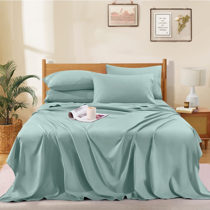 Extra Deep Pocket Queen Sheets - Fits Mattress 18-24 Inches Deep - 6 Pieces H... gallery
