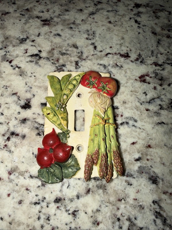 Vintage Single Switch Light Switch Cover. Veggie Themed gallery