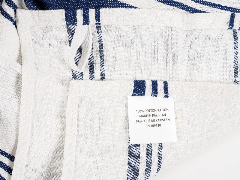 Assorted 10 Pack Flat Kitchen Towels 100% Cotton Ultra Absorbent and Fast-Drying gallery