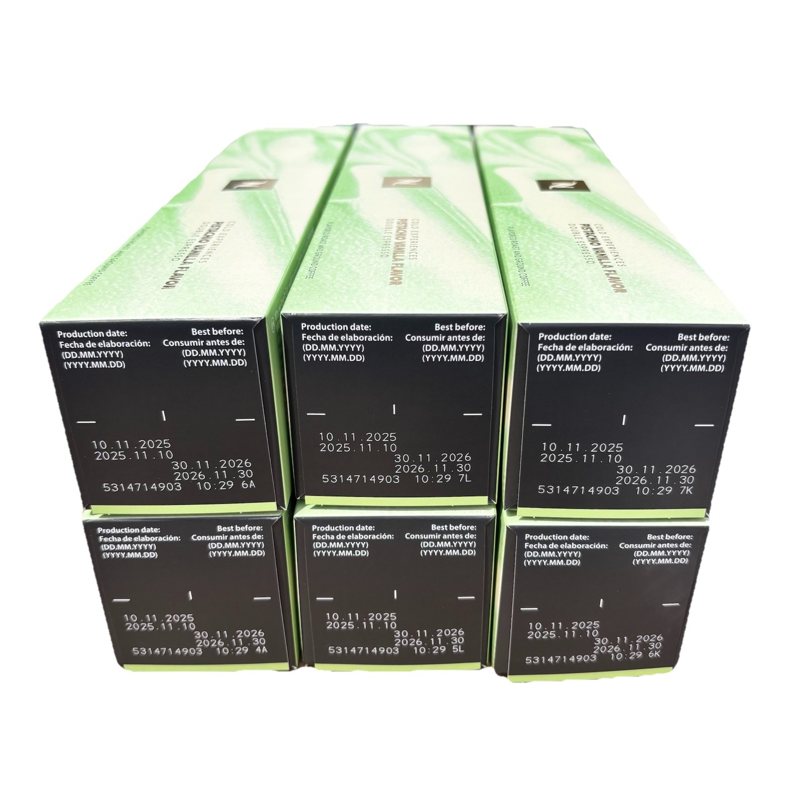 Nespresso Vertuo Pistachio Vanilla Over Ice Double Espresso Pods 60ct/6 sleeves gallery