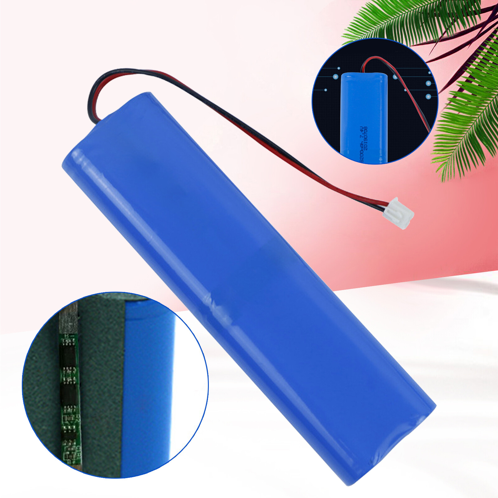 18650 7.4V Li-ion Battery Pack 5200Mah Large Capacity 2S2P Light LedrD gallery