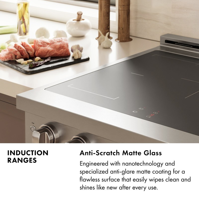 ZLINE 30" PARAMOUNT INDUCTION RANGE ELECTRIC CONVECTION OVEN STAINLESS SINR30 gallery